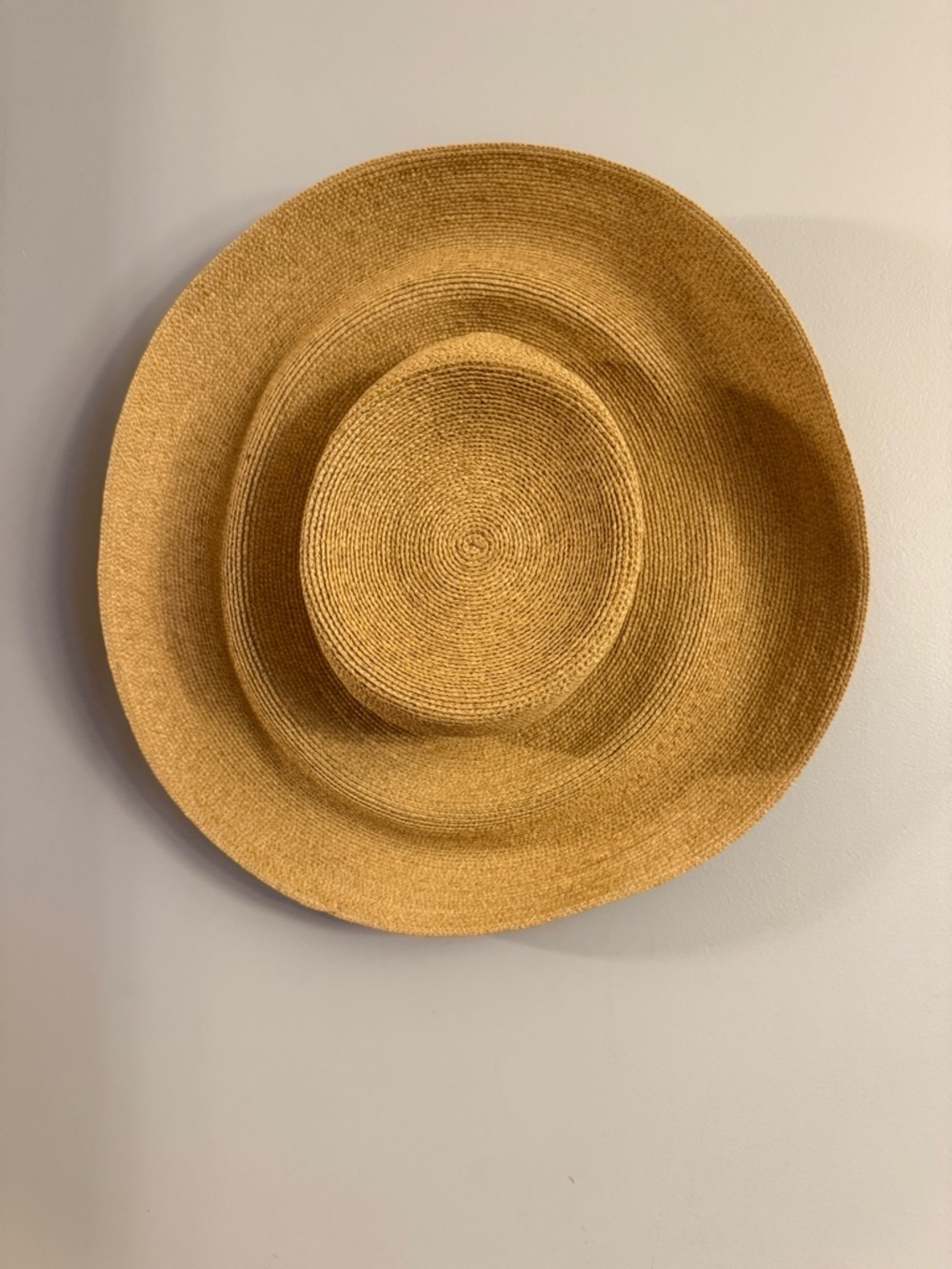 Annabel Ingall Handcrafted Straw Sun Hat Wide Brim Packable Made In USA